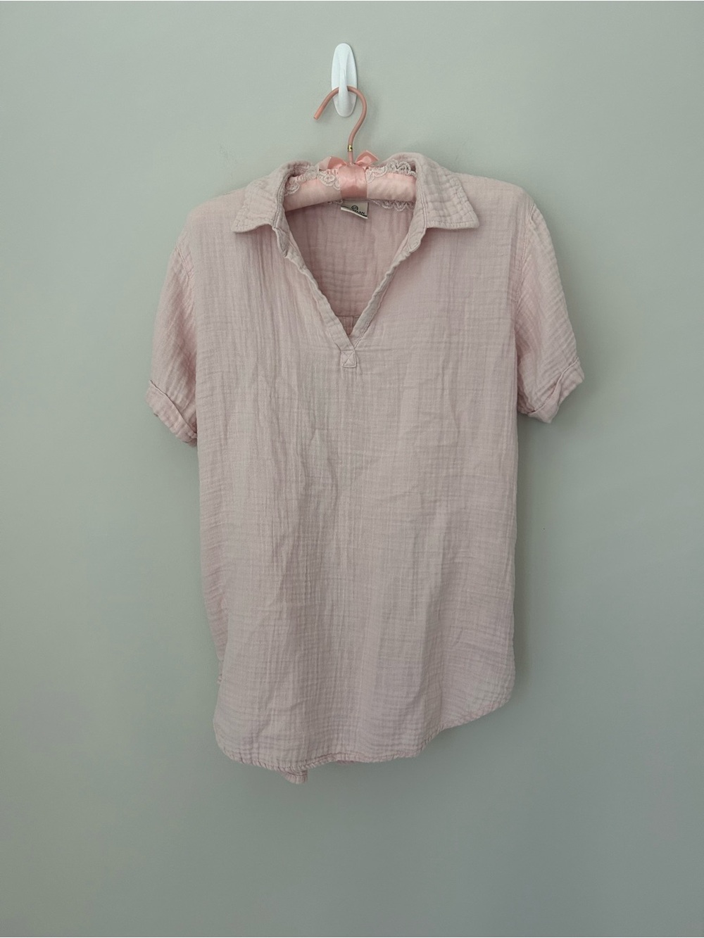 Magellan Outdoors Pale Pink Short-Sleeve Polo